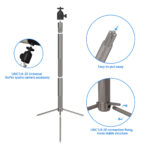 T21 puzzle tripod with 360 degree swivel head