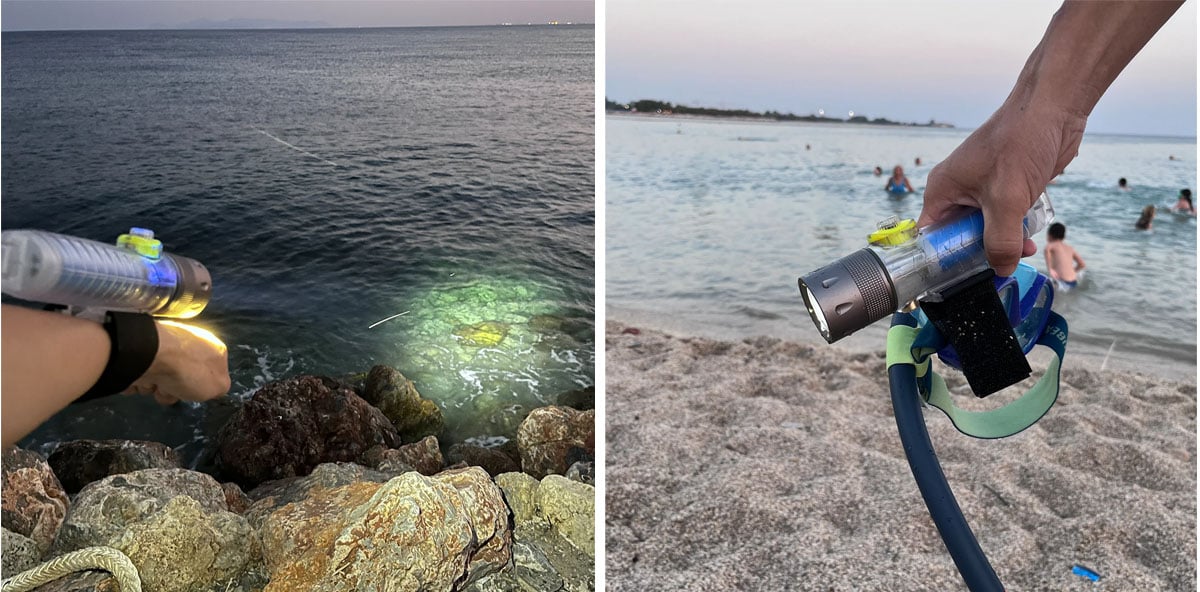 f16 aqua all in one diving torch