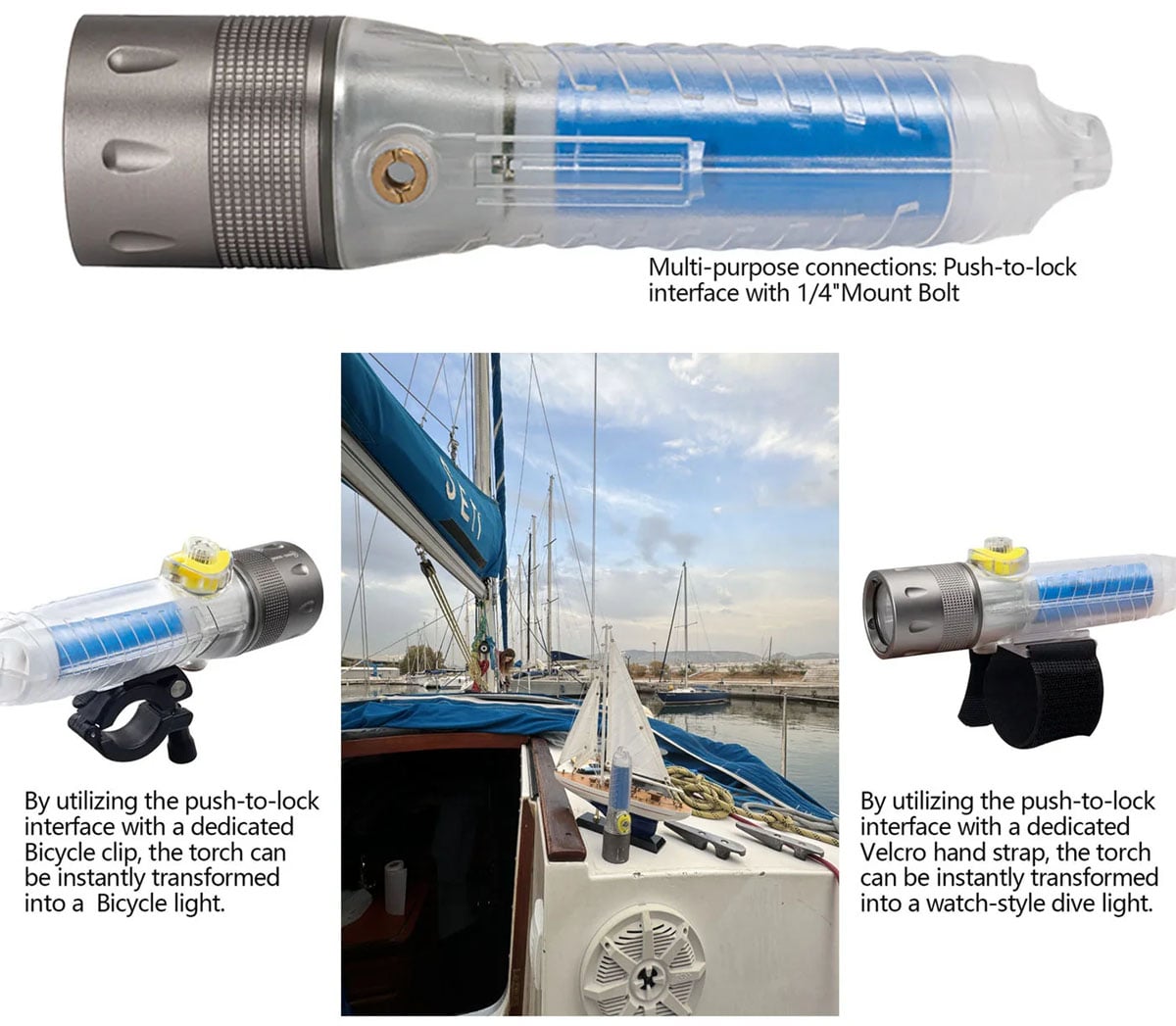 f16 aqua all in one diving torch