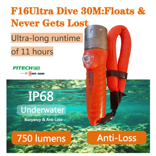 F16 Ultra Dive 30M floating dive torch