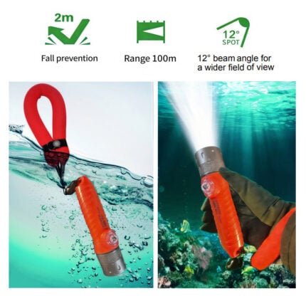F16 Ultra Dive 30M floating dive torch